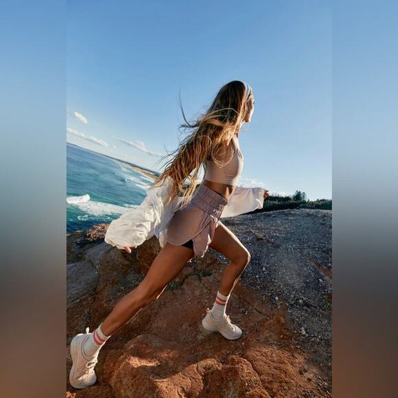 FREE PEOPLE MOVEMENT THE WAY HOME SHORT - MOONLIGHT MAUVE - Picture 8 of 15